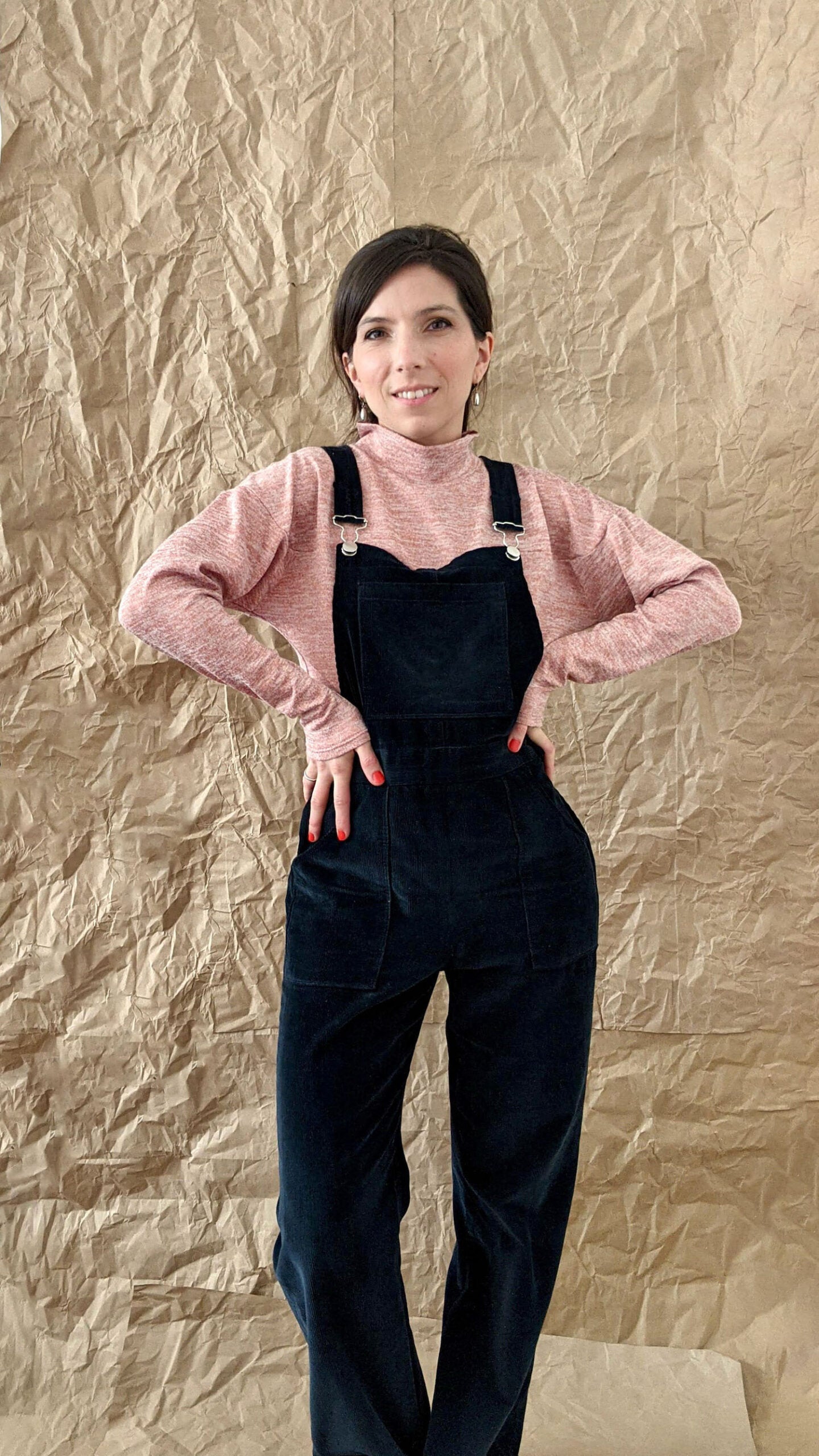 High neck long bat sleeved top pattern - VAGUE