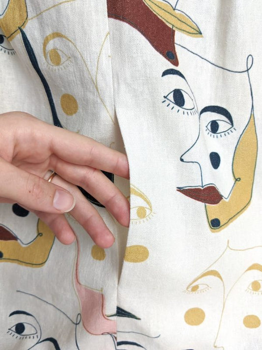 Add hidden pockets to a dress