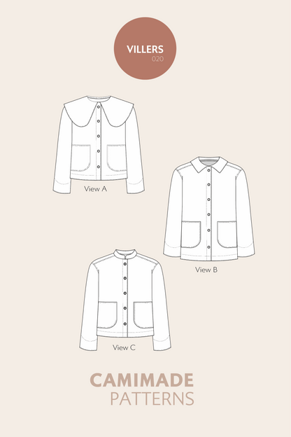 Denim chore jacket pattern - VILLERS
