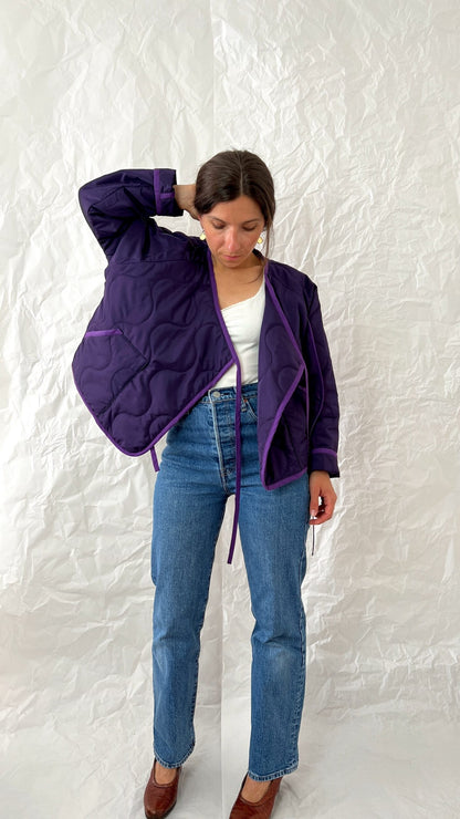 Wrap quilted jacket pattern - COQUILLAGE