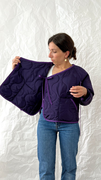 Wrap quilted jacket pattern - COQUILLAGE