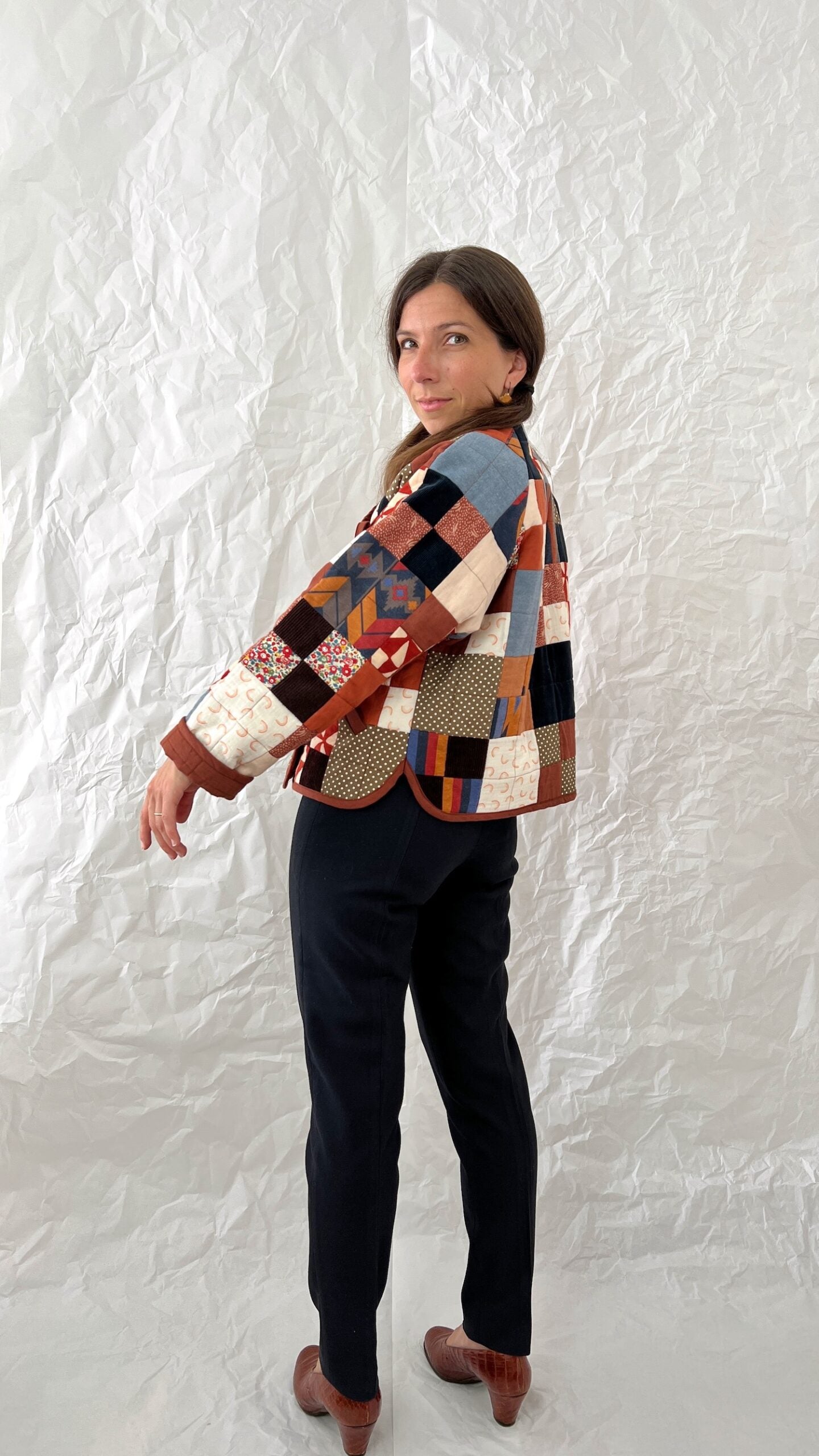 Wrap quilted jacket pattern - COQUILLAGE