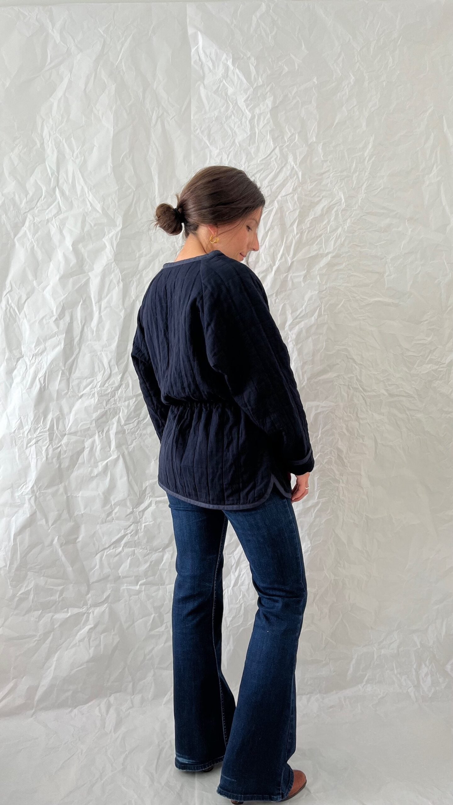 Wrap quilted jacket pattern - COQUILLAGE