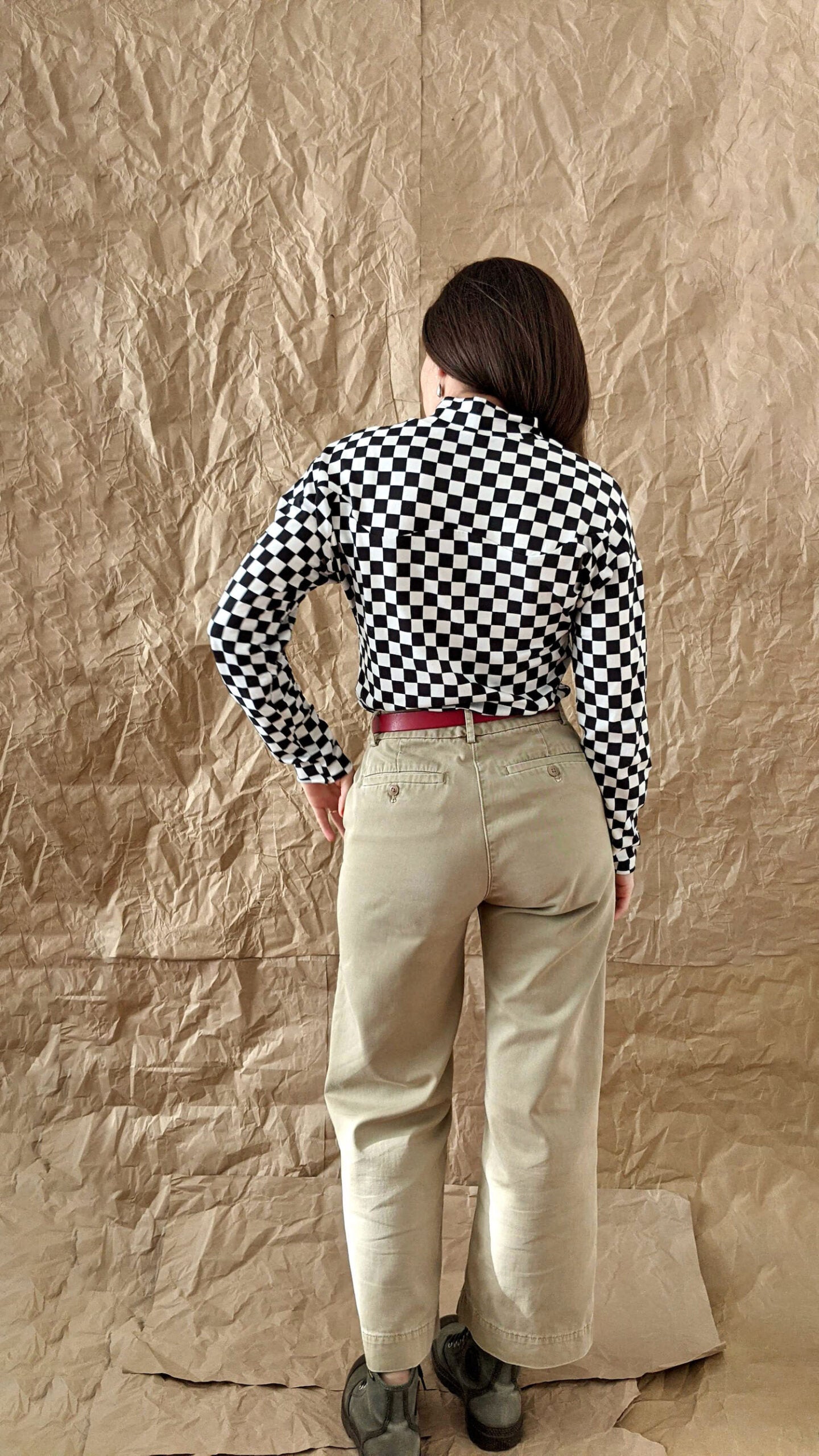 High neck long bat sleeved top pattern - VAGUE