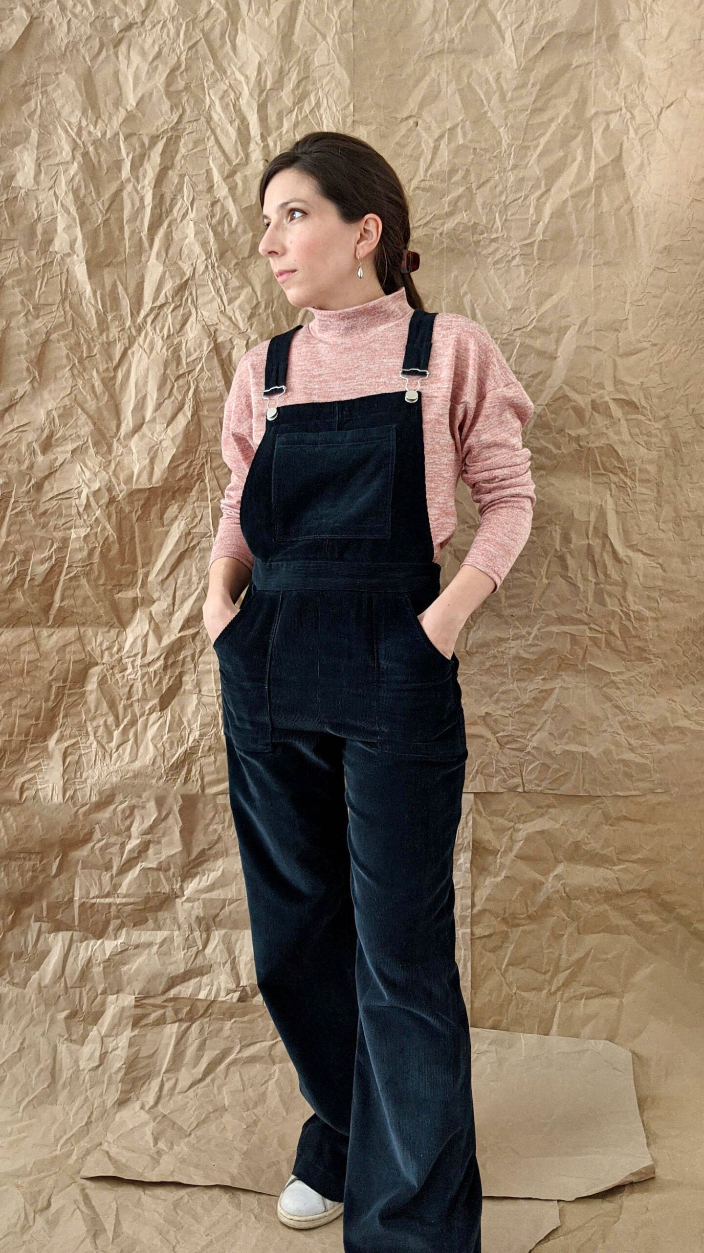High neck long bat sleeved top pattern - VAGUE