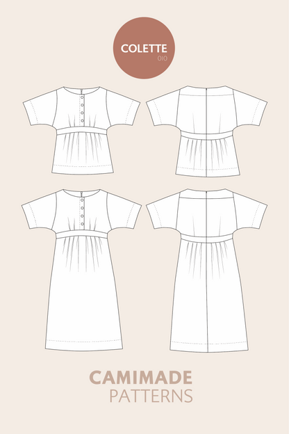 Dress and blouse pattern - COLETTE