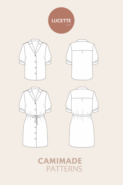 Blouse and dress pattern - LUCETTE