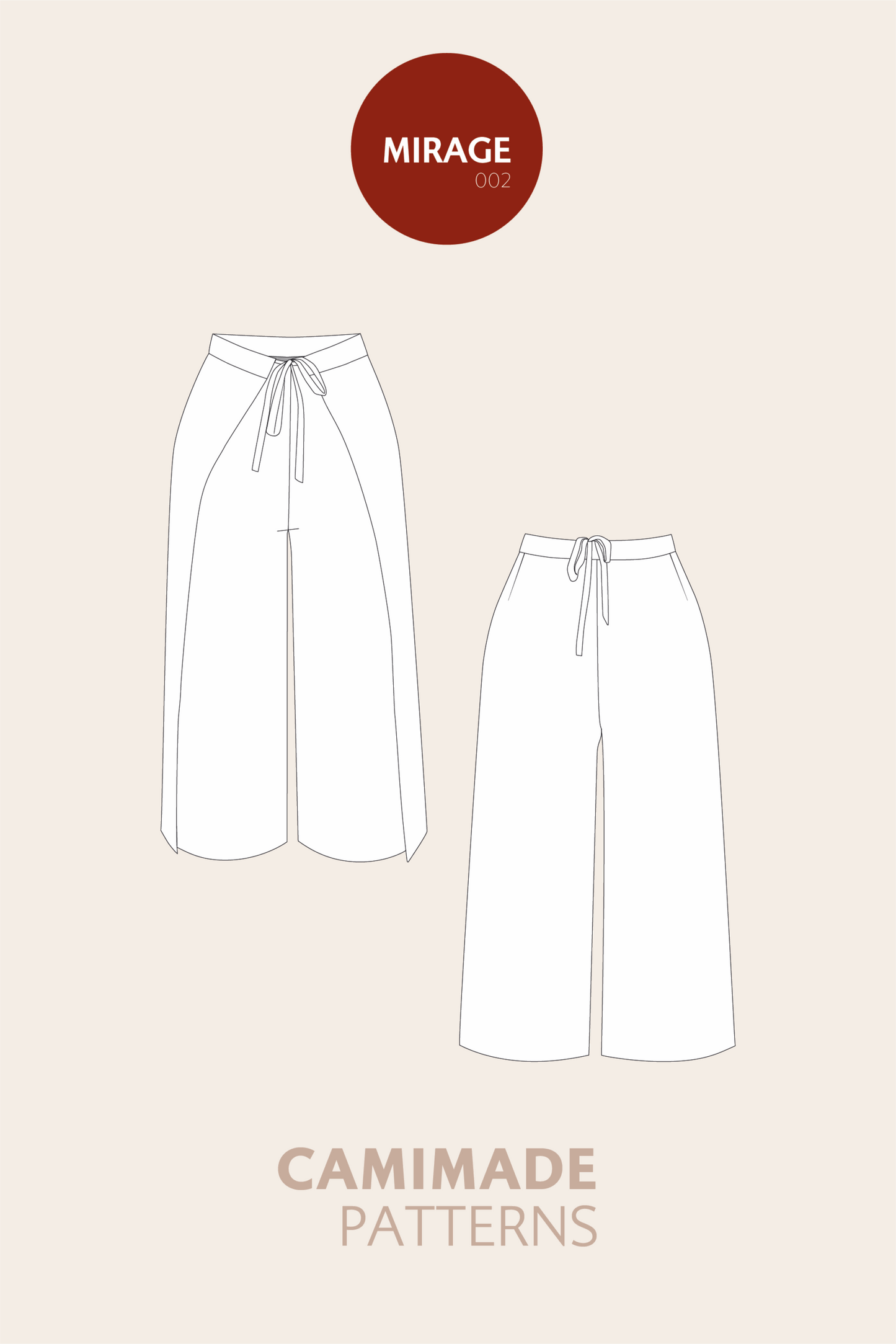 Culottes and trousers pattern - MIRAGE