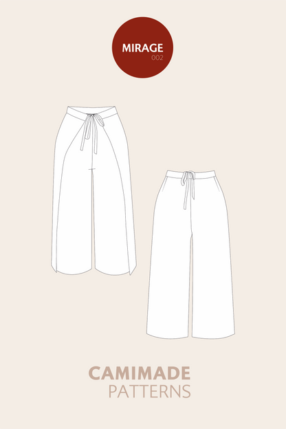 Culottes and trousers pattern - MIRAGE