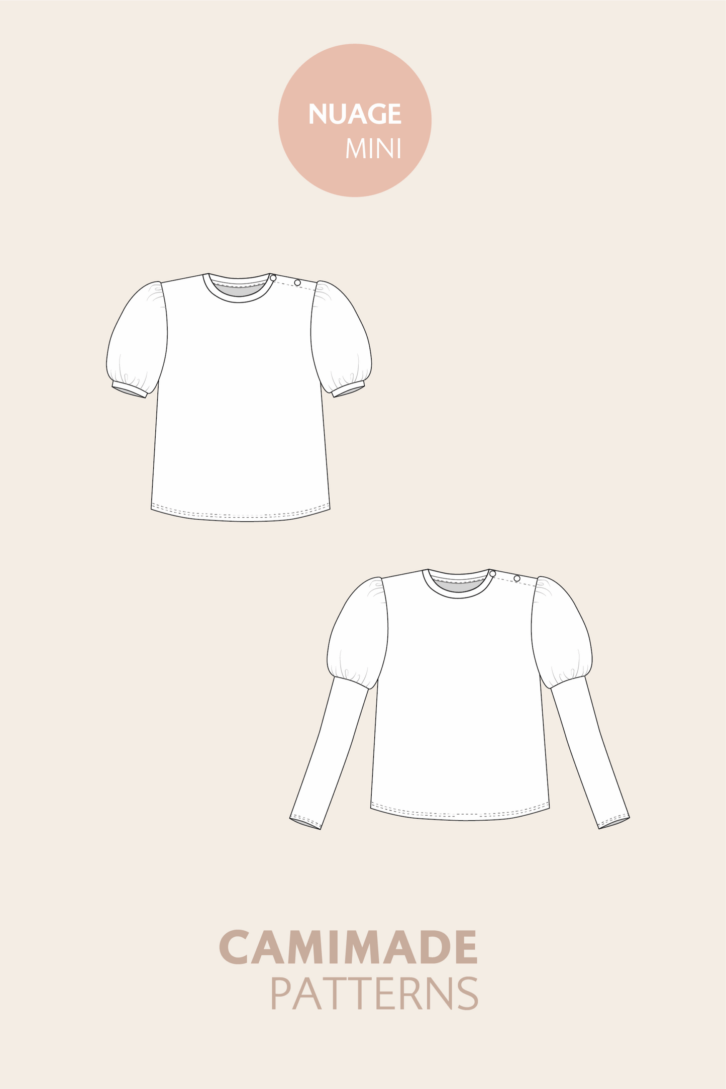 Balloon sleeve t-shirt for babies - NUAGE MINI