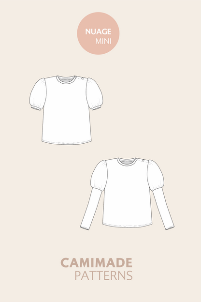 Balloon sleeve t-shirt for babies - NUAGE MINI