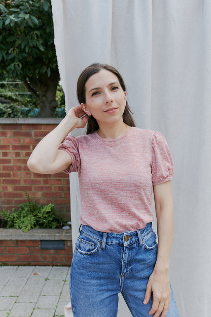 Balloon sleeve shirt - NUAGE