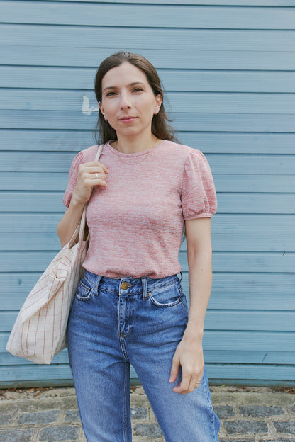 Balloon sleeve shirt - NUAGE