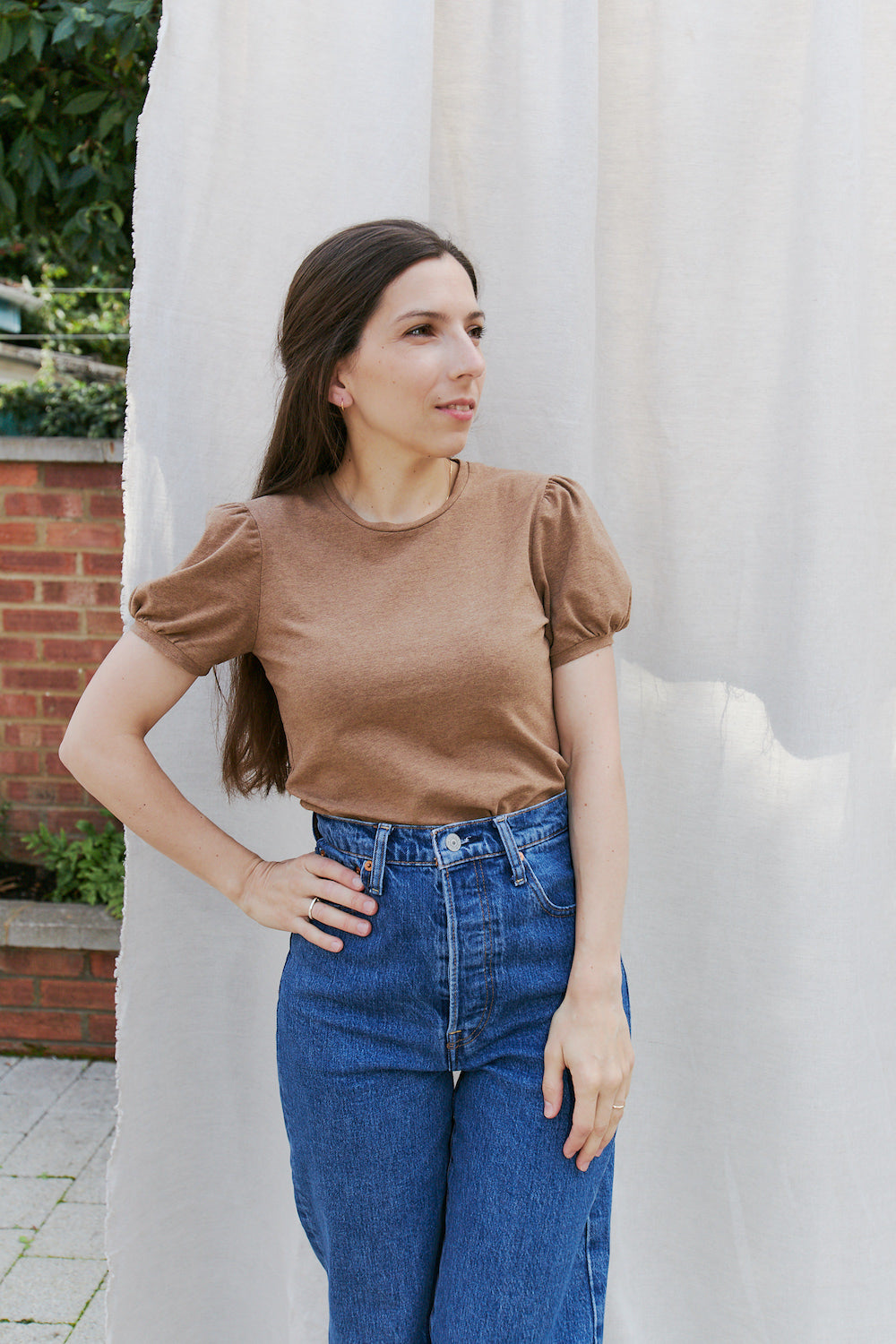 Balloon sleeve shirt - NUAGE
