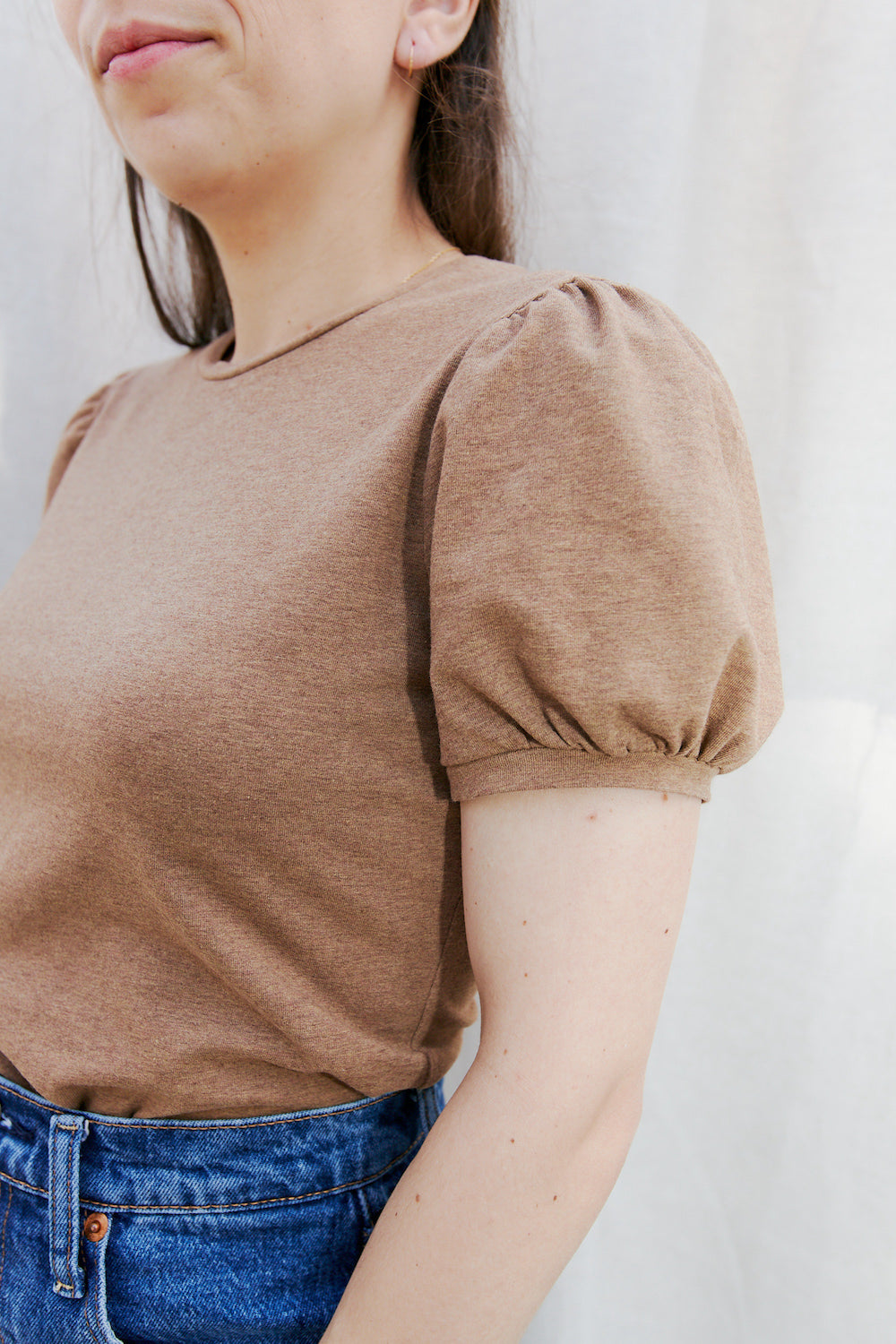 Balloon sleeve shirt - NUAGE