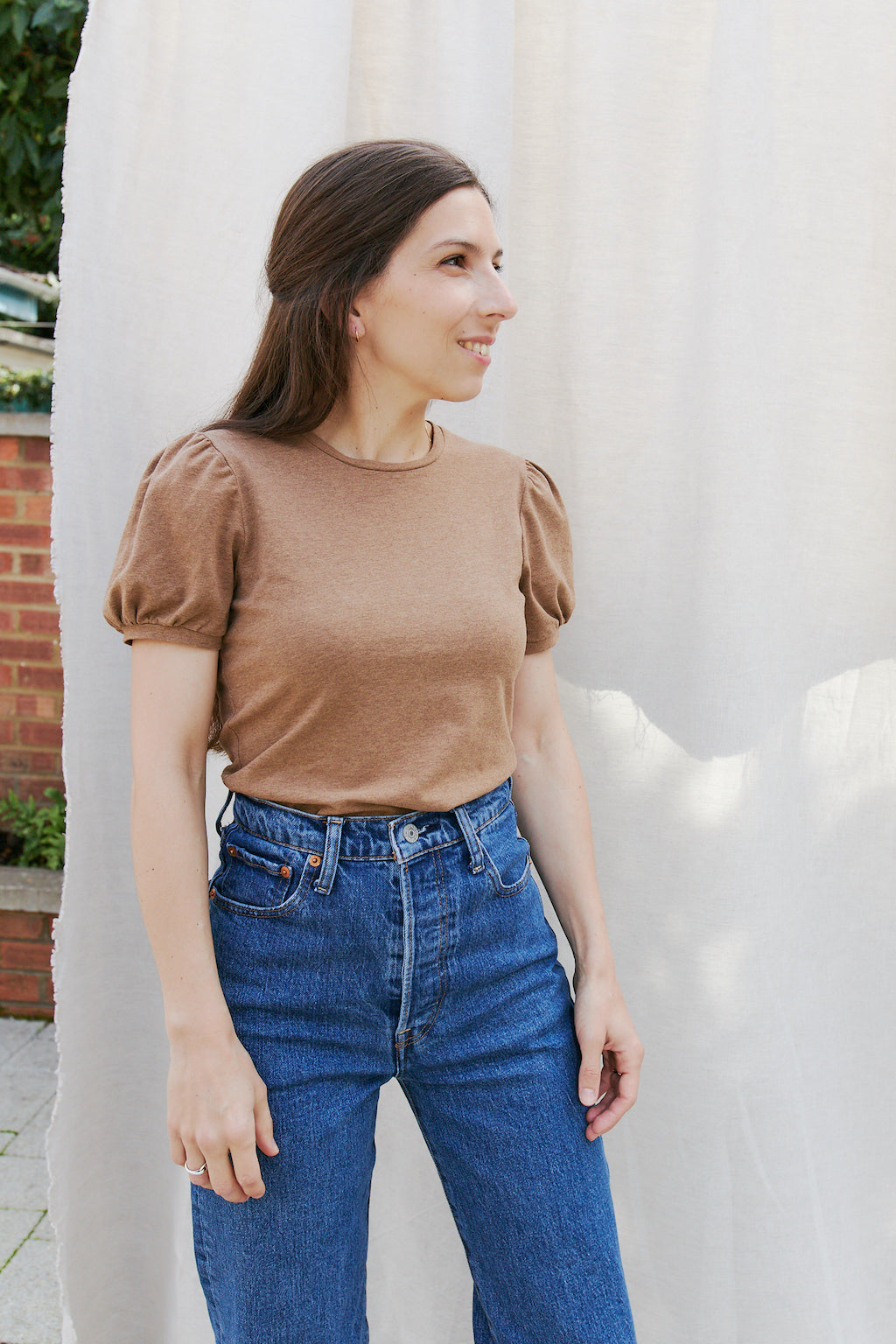 Balloon sleeve shirt - NUAGE