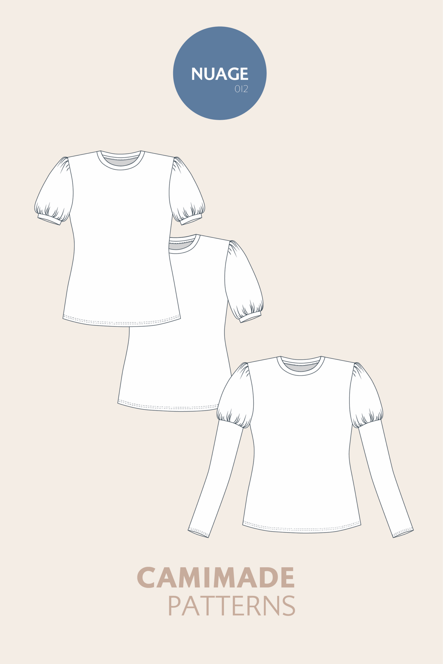Balloon sleeve shirt - NUAGE