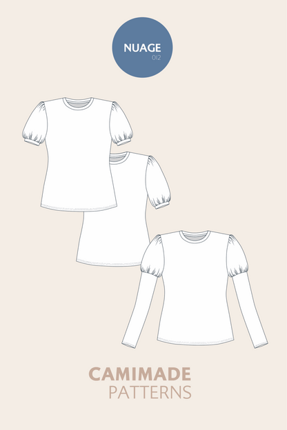 Balloon sleeve shirt - NUAGE