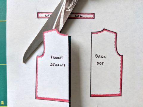 Couture - Utiliser du papier de coupe pour patron. 