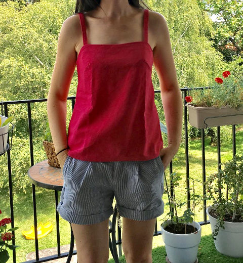 Simple easy to sew cami top pattern