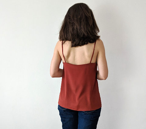 DIY Spaghetti Strap Top  How To Make A Linen Cami Top 