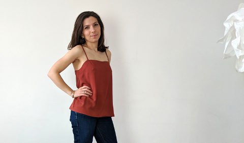 Simple easy to sew camisole pattern