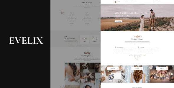 Evelix – Wedding Agency WordPress Theme