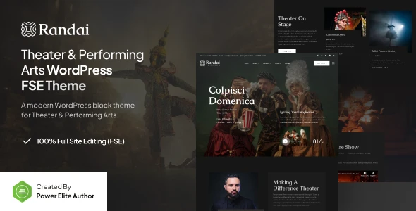 Randai – Theater Entertainment & Performing Arts FSE WordPress Theme