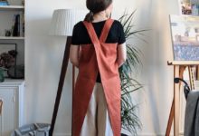 Cross back apron pattern for beginners