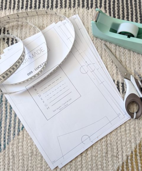 How to Use PDF Sewing Patterns (with downloadable checklist!)