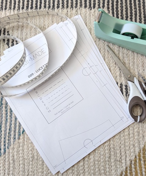 How to print, assemble and use PDF sewing patterns 