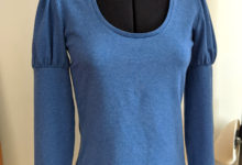 How to modify the neckline of a t-shirt pattern – Nuage pattern hack