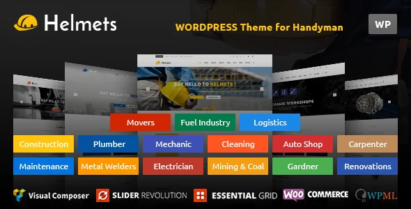 Helmets – WordPress Theme for Handyman
